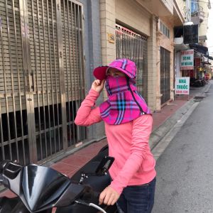 Mũ chống nắng đa năng kèm khẩu trang- ảnh thật