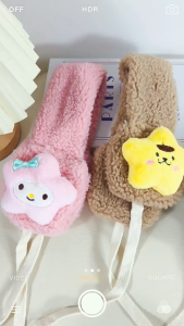 HOW.R.U | 2IN1 EarMuff Syal Bulu Lucu Fluffy untuk Anak-anak dan Dewasa Pelindung Leher Telinga Anti Dingin