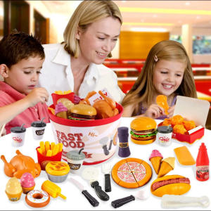 Kitchen Miniature Cooking Toy Hamburg Educational Role Play Educational Toy Accessories Kitchen Toy for Children