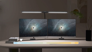 SG Table Lamp LED Desk Lamp Clamp Light 3 Colours Dimmable 10 Brightness Work Reading Office Gaming