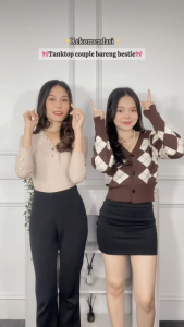 ONEFASHIONMALL Tanktop Bra Kemben Wanita With Belt Model Sabrina Casual Premium BR194