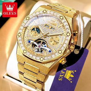 OLEVS | Waterproof Night Light Mens Automatic Mechanical Watch