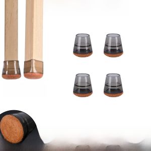 Chair Leg Stopper Mute Mats for Table and Chair Legs Dining Chair Table Leg Wear-Resistant Silica Gel Protective Cover Non Slip Sofa Stool Foot Cover