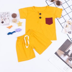 ALISA - Setelan Anak Cowok KIANO Celana Pendek/ Set Anak KAINER Laki-laki / Playset Anak Kainer / Set Kiano 1-4 thn