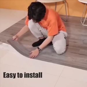 NAJIA 3D Vinyl Floor Sticker (91.44*15.24cm) Self Adhesive PVC Tiles for Home & Office