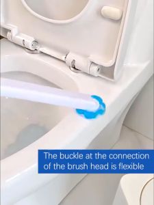Disposable Toilet Brush Wall Mounted Toilet Cleaner And Replaceable Brush Head For Bathroom Toilet