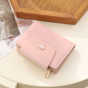 BAORUIFU | Compact Fresh Style Heart Multicard Large Capacity Wallet