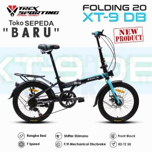 Sepeda Lipat TREX XT-9 DB & Frontblock Gratis