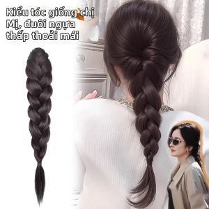 Kẹp Tóc Mái Dài Đuôi Ngựa Bện
