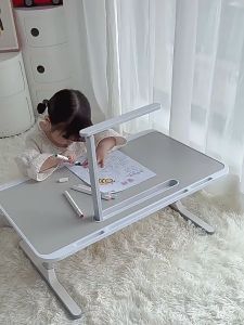 Bàn Làm Việc Gấp Gọn Mini Điều Chỉnh Chiều Cao Có Ngăn Kéo Cho Máy Tính Xách Tay Cho Sinh Viên Người Đi Làm - 029