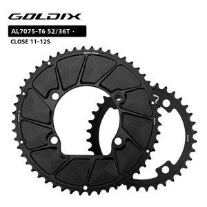 GOLDIX | Bộ Líp Xe Đạp Đường Trường 11-12 Tốc Độ AERO Đĩa Đôi 110 BCD 4 Lỗ Bắt Vít Tương Thích Với SHIMANO DURA-ACE R9200 ULTEGRA R8100 105 R7100