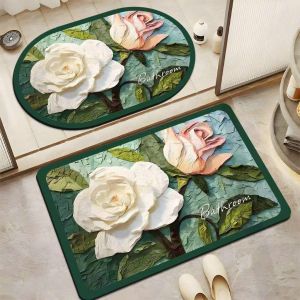 Set 2 Thảm Chùi Chân 5D Bali Thảm Lót Cửa In Hình 5D Nổi Siêu Cute Chống Trơn Trượt Siêu Thấm HútKT 60x40cm