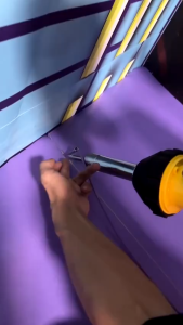 Máy hàn nhựa cầm tay DSH-A 1080W – Hàn bạt PVC PE – Tặng kèm đầu thổi + lăn ép