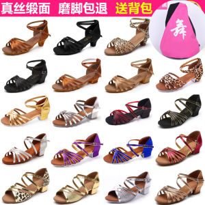 2024 New Arrival Sansha Genuine Goods Girl Latin Dance Shoes Soft Bottom Kids Girl Dancing Shoes Childrens High Heel Professional White