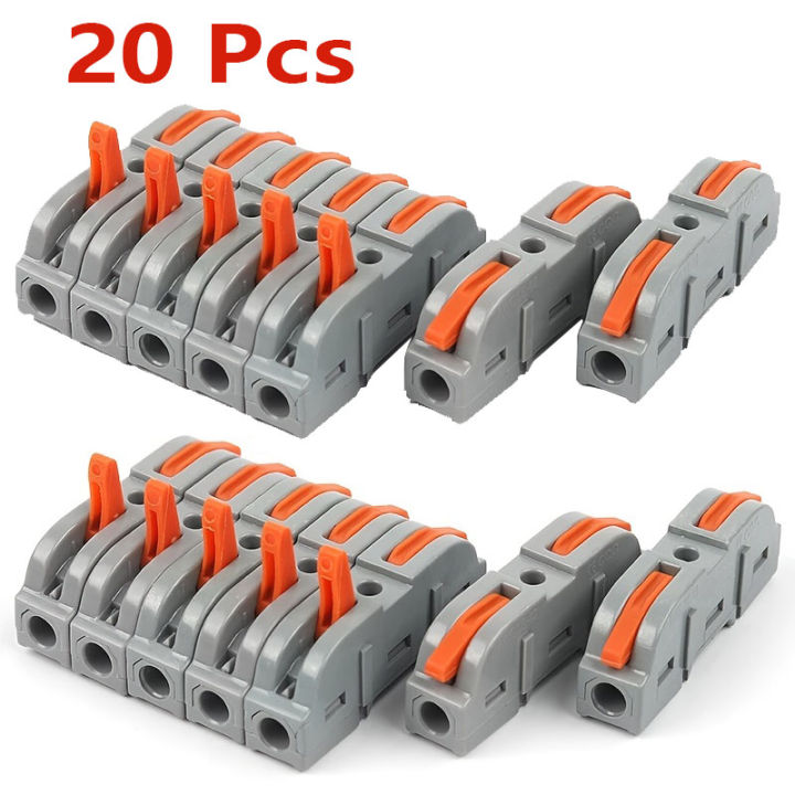 20/30/40 Pieces of Lever-Type Quick Connect Wire Connectors 28-12 Awg 1 ...
