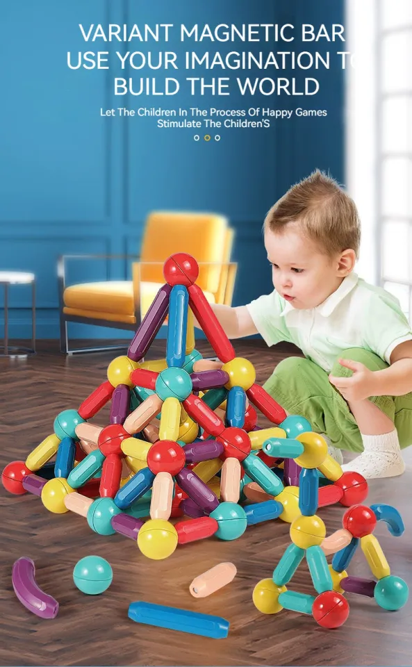 Diy 3D Intelligent Magnetic Sticks For Kids Big Size Magnetic