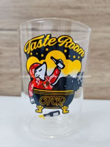 Tasteroom Flavor House Beer Glass Flat Bottom Cute Cartoon Design Chinese Style Beer Mug Dining Utensils Beer Accessories