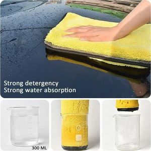 1PCS Car Drying Towel Microfiber Super Absorbent Car Towel Cleaning Wash Cloth Professional Detailing Car Care Home Cleaning