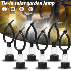 Solar Cable Tie Courtyard Light Waterproof Solar Pool Light Frame on The Ground for Swimming Pool Fence Decoration