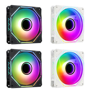 12cm CPU Cooler Radiator 5V 3-pin ARGB CPU Cooling Fan 12V 4-pin PWM 24 LED Beads FDB Hydraulic Bearing for Game Computer Host