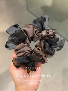 ZUOOU | Hair Sparse Netting Bow Dots Hair Band