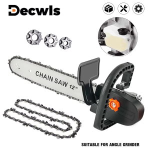 12-inch Electric Chain Saw Converter Bracket DIY Kit For 100/115/125/150/180mm Angle Grinder M10-M14-M16 Home Woodworking Tools