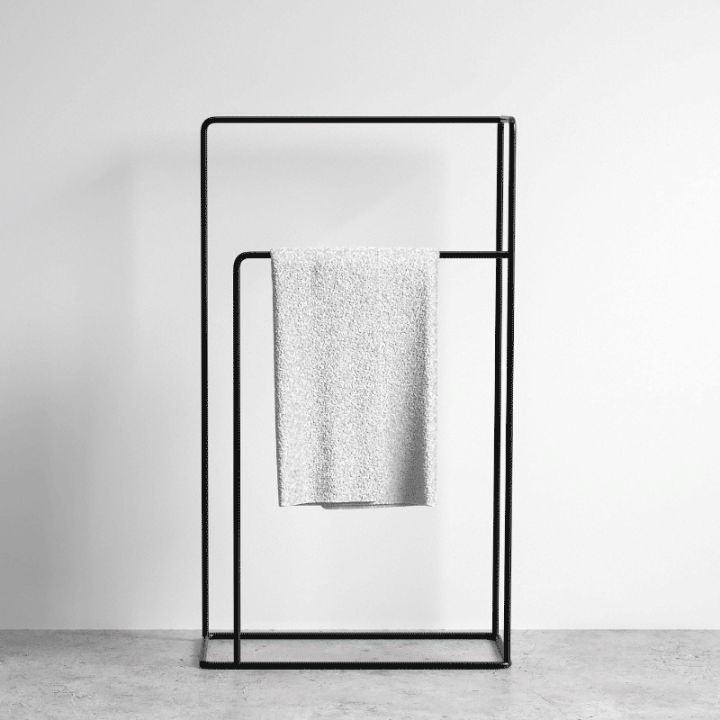 Nordic Punchfree Floor Bathroom Towel Rack Storage Rack Bathroom Towel