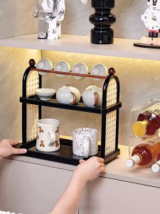 Cup Organizer Storage Rack Nordic Modern ABS Wood Living Room Bathroom Kitchen Coffee Shop Coffee cup Cup For Coffee Cups Dinnerware Set Ceramic Plate Set Shelf