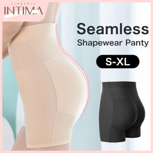 INTIMA wanita tinggi pinggang Shapewear lancar palsu pantat Hip Lifter Padded Panty Slimming Belt Tummy Trimmer Waist Trainer Enhancer pembentuk seluar dalam seluar keselamatan seluar pendek seluar