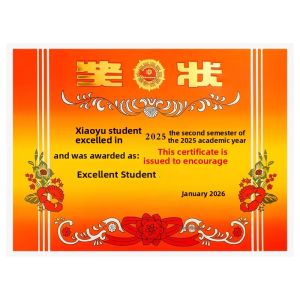 FEIYU | Customizable Cartoon Certificates Thick Copperplate Paper