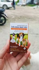 ยาหยดกำจัดเห็บหมัดสุนัข Vital Drop  10หลอด แถมฟรี 2 หลอด ได้12หลอด คุ้มค่า