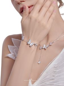 Elegant Butterfly Pull-String Bracelet Original Design Fresh out Butterfly Shell Womens Fashion Jewelry Masw Brand