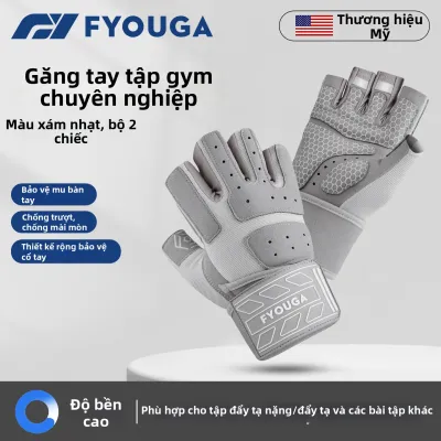 FYOUGA | Găng Tay Tập Gym Chống Trượt Chống Blisters Bền