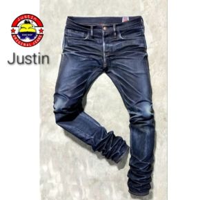 Justinกระบอกเล็กเฟดทั้งตัวสปริงปลายขาริมแดง(มีสินค้าพร้อมส่ง)