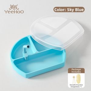 YeeHoO KIDS | Suction Non-Slip Compartment Baby Plate