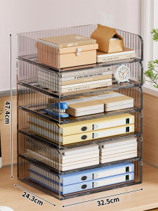 Desk Organizer Shelf Small Multi-level Document Storage Organizer