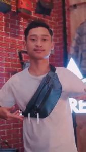 Tas Selempang Pria Waterproof Antarestar Waistbag Anti Air Tas Slempang Pria Wanita Keren Trendy