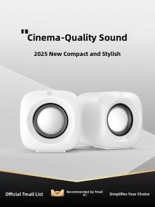 Desktop Computer Speakers Wired Miniature Low-Profile Soundbox for Notebook And PC Small Home Use Gaming Audio Cannon