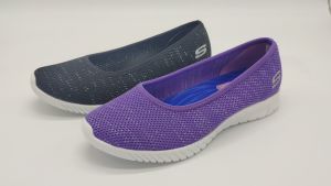 Skecherss Go Step Ballet Canvas Women Sepatu Wanita