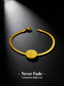 stainless steel bracelet st.jude st.benedict padre pio mary flat chain milog chain