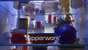 Tupperware Voila™ Glass Collection 1.7L Round (Mineral Blue) TP0039 Microwave & Freezer Safe