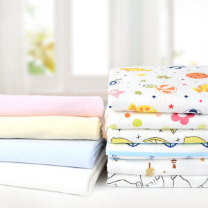 ผ้าฝ้ายสีขาวสําหรับเสื้อผ้าในฤดูใบไม้ร่วงและชุดชั้นในทําเองโดยแบรนด์ปักถักร้อย Qin 100% ฝ้าย