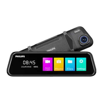 Philips | 4K HD New Reversing Image Dual Cam 360 Panorama Wire Free Dash Cam