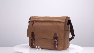 HOL Canvas Messenger Shoulder Bag for Men 14.5inch laptop Bag Briefcase Retro Bag Sling Bag Messenger bag Shoulder bag Business bag Casual bag Fashionable and Convenient New Campus Travel Advanced Hardware【24 Hour Shipping🚗✔️】