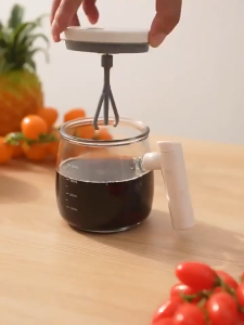 Panasonic Self Stirring Mug Coffee Rechargeable Portable Glass Mug 400M High Speed Stirring Coffee Mixing 7000rpm