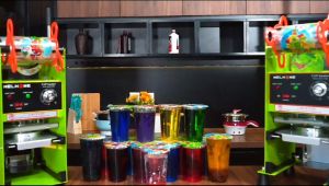 Welhome Mesin Press Platik WCS C39N 900 ml Cup Sealer Maks 22oz