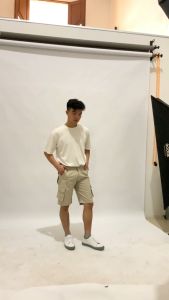 Almeroo - Celana Pendek Cargo Pants Barnett Krem
