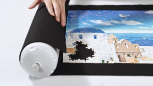 2000 Pieces Jigsaw Puzzle Mat Roll Up Felt Jigsaw Storage Mat Portable Puzzle Pad With Tool