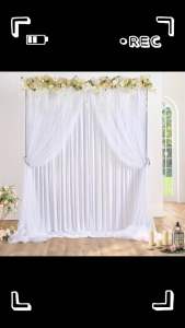 Backdrop Background Kain Hyget Tinggi 4 Meter Dan Lebar 3 Meter Sudah Di Jahit