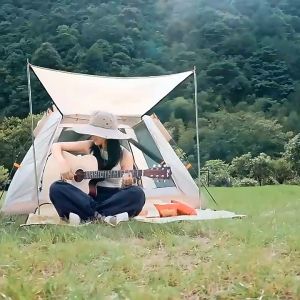 เต็นท์ระบายอากาศ เต็นท์สนาม เต็นท์นอน เต็นท์เดินป่า หรือสำหรับ 3-4 เต็นท์แคมปิ้ง แท็บเต็นท์พักแรม